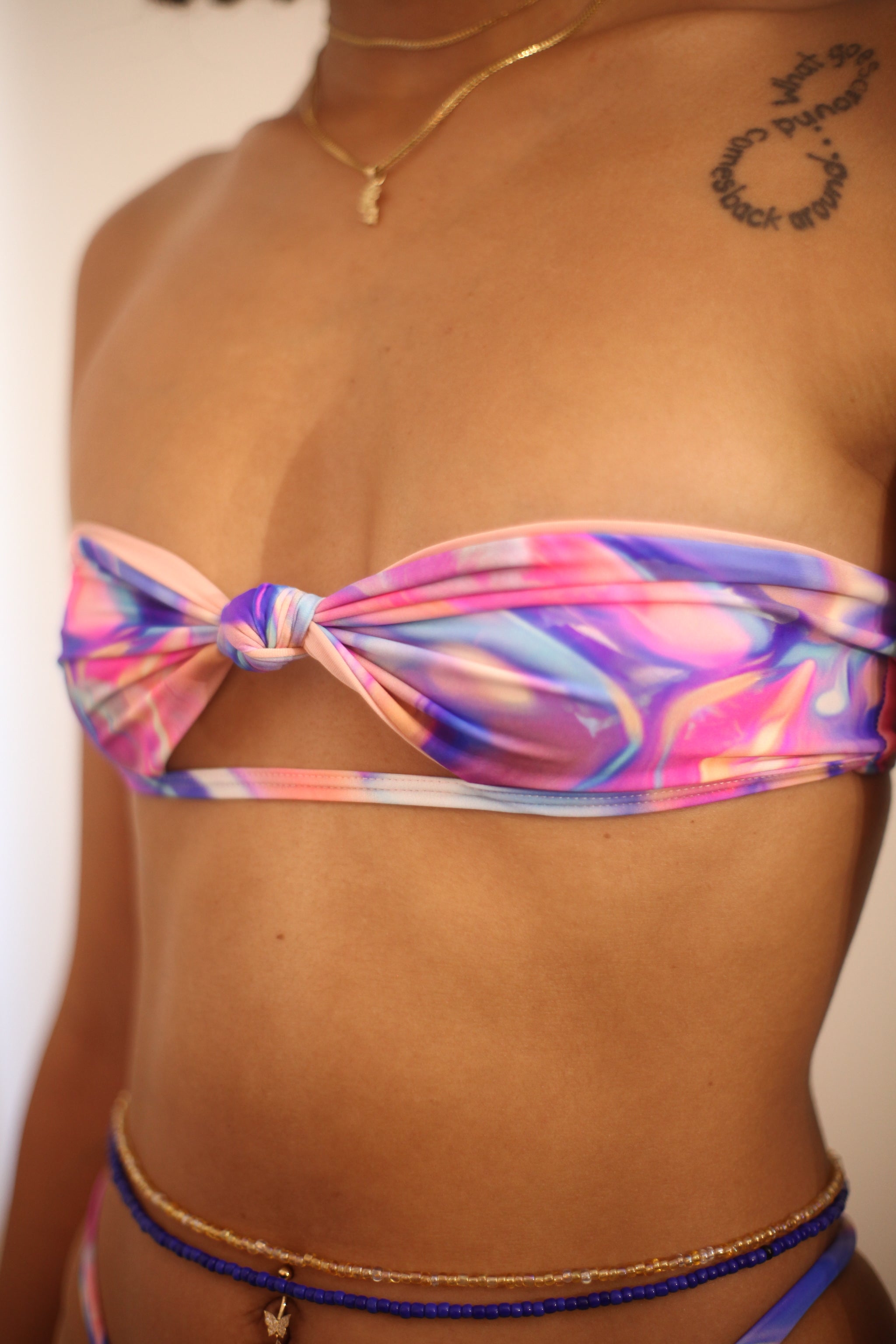 Sicily Bandeau top // Candy